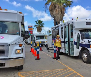 Discount Cruise Parking Bus Loading