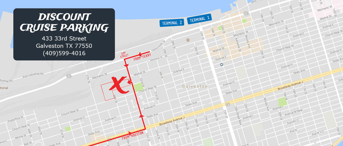 Discount Cruise Parking Cruise Parking from the Galveston Port